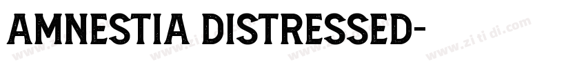 Amnestia Distressed字体转换